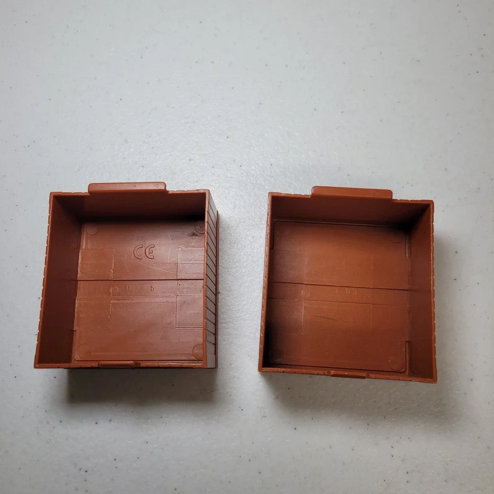 Thomas Friends Trackmaster Brown Cargo‎ Crate Replacement Box Half Plastic 2pc